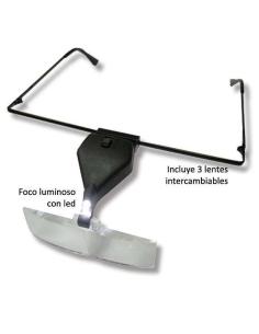 Gafas lupa con luz (lentes:...