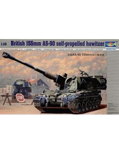 British 155mm AS-90 Sefl-propelled howitzer Trumpe