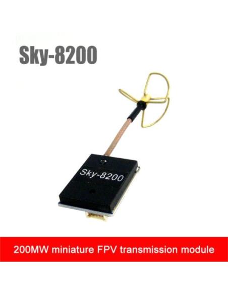 Transmisor FPV 5.8GHz 8 Canales AV de 200mW