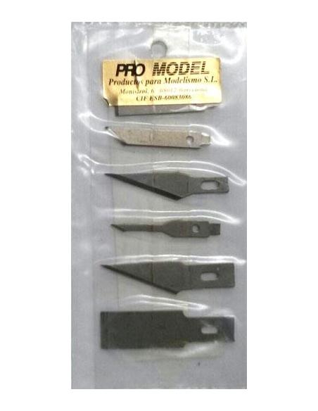 Rec. hoja cuchillas para cutter precisión (6u)