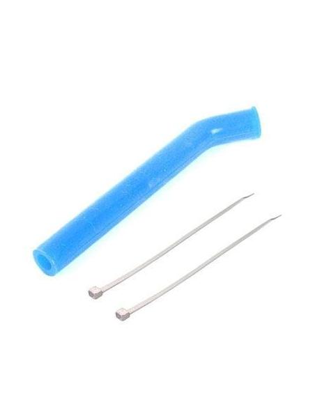 Codo escape D6mm Azul Celeste