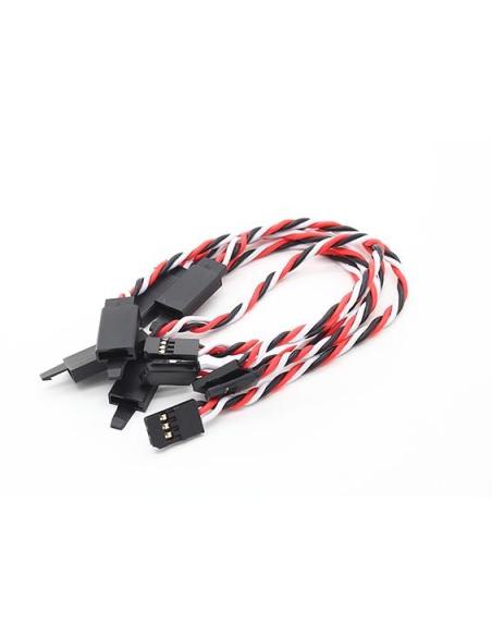 Alargo de servo trenzado 15cm conector JR