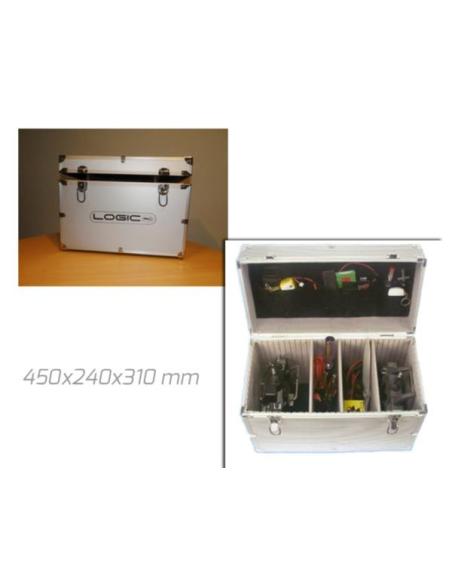 Maletin en aluminio: 450x240x310 mm