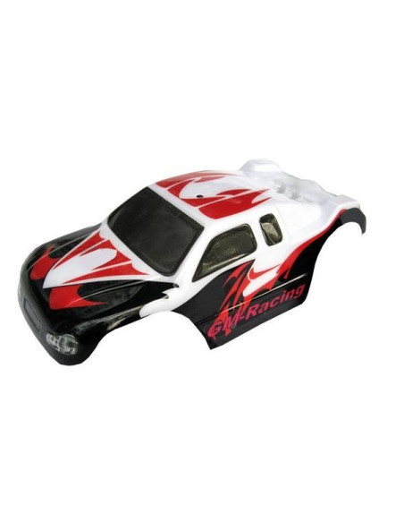 90152.7 Printed Body w/stickers Truggy red/white