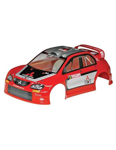 Carrocería para Associated RC18 2Mitsubishi Lancer Evo Rally Car" 1/18