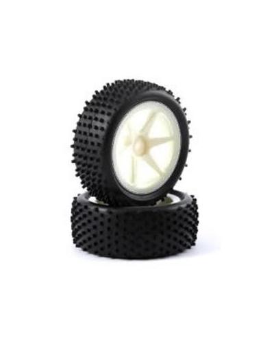 Neumáticos Fastrax 1/10 Buggy LP "Stub" Front Spoked (2u)