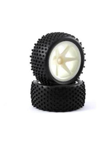 Neumáticos Fastrax 1/10 Buggy LP "Stub" Rear Spoked (2u)