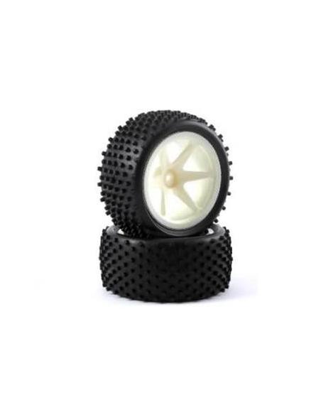 Neumáticos Fastrax 1/10 Buggy LP "Stub" Rear Spoked (2u)