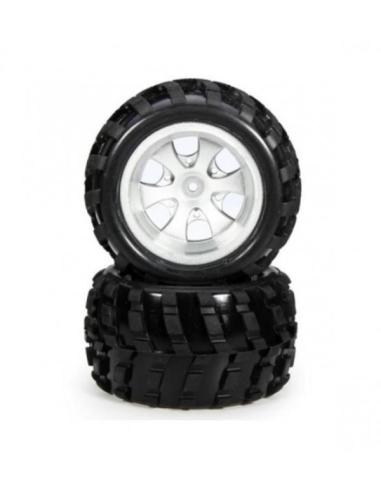 Neumáticos Derecha para Truggy 1/18 Vortex.