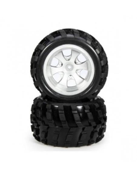 Neumáticos Izquierda para Truggy 1/18 Vortex.