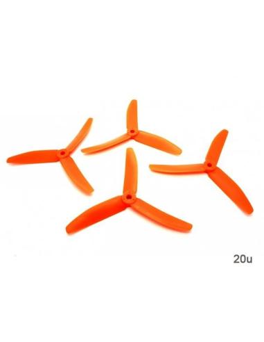 Pack 20 hélices tripala 5 x 4 x 3 - Orange