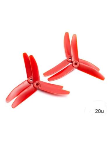 Pack 20 hélices tripala 5 x 4 x 3 - Red