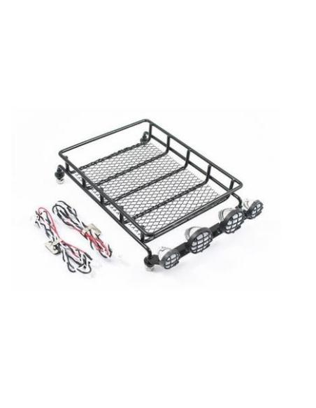 Metal Luggage tray & led Lights FASTRAX SCALE CRAWLER LARGE