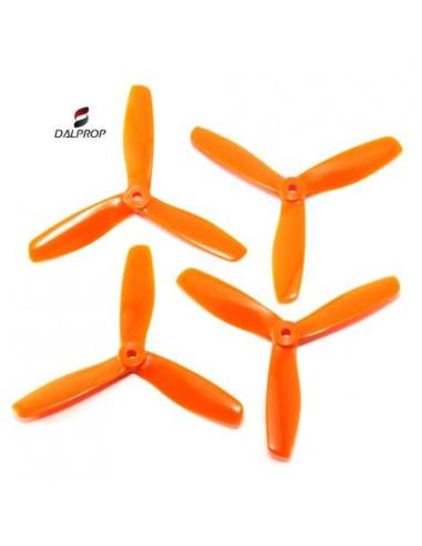 Pack 4 hélices tripala 5 x 4.5 Dalprop - Orange