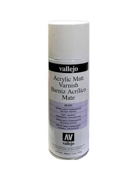 Barniz Acrílico Mate en Spray Vallejo (400ml)