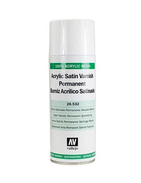 Barniz Acrílico Satinado en Spray Vallejo (400ml)