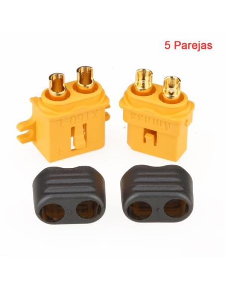 XT-60 Pestañas laterales - 5 Parejas (M y H)