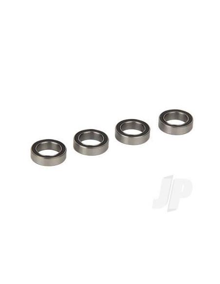 Ball Bearing, 10x15x4mm Rubber Shield (4)