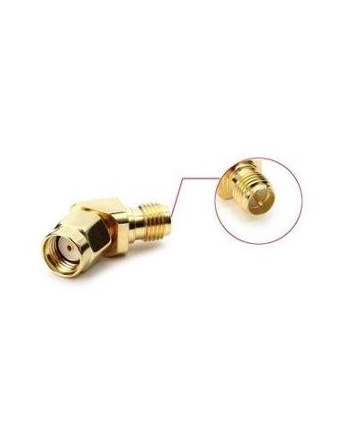 Adaptador SMA 45 grados RP-SMA Macho a RP-SMA Hembra (1u)