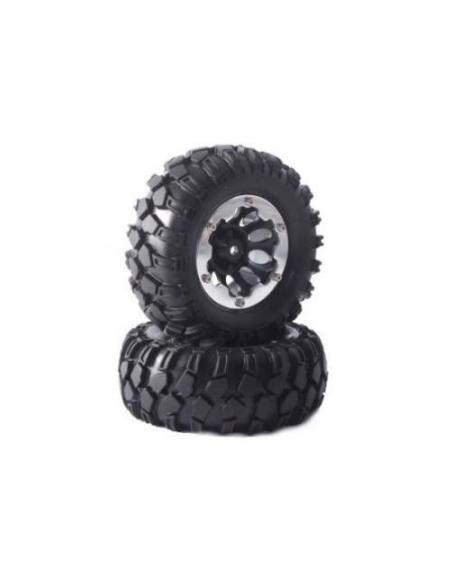 FASTRAX 'KONG' CRAWLER TYRE W/1.9" 90mm BEADLOCK WHEEL (BLACK)