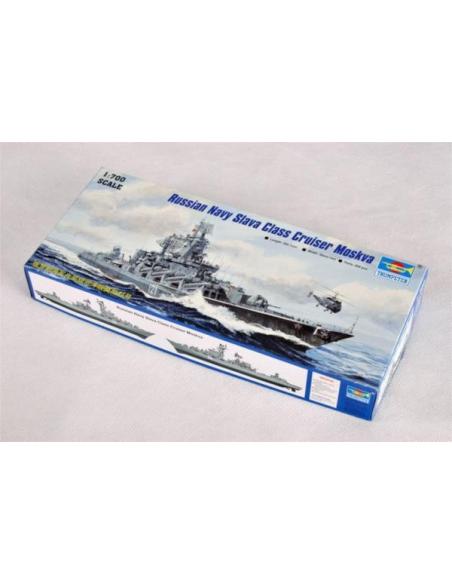 Russian Navy Slava Class Cruiser Moskva 1/700 Trumpeter.