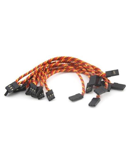 Cable macho-macho Futaba trenzado cable de silicona (7.5cm)