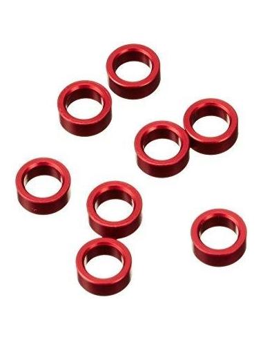 Traxxas 5133: Aluminum Red Pushrod Spacer Revo (8)