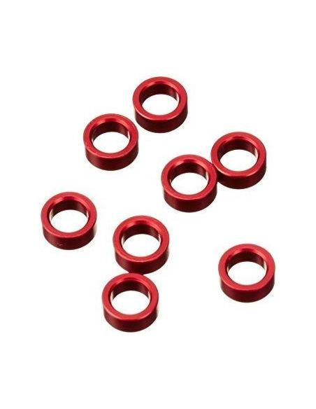 Traxxas 5133: Aluminum Red Pushrod Spacer Revo (8)