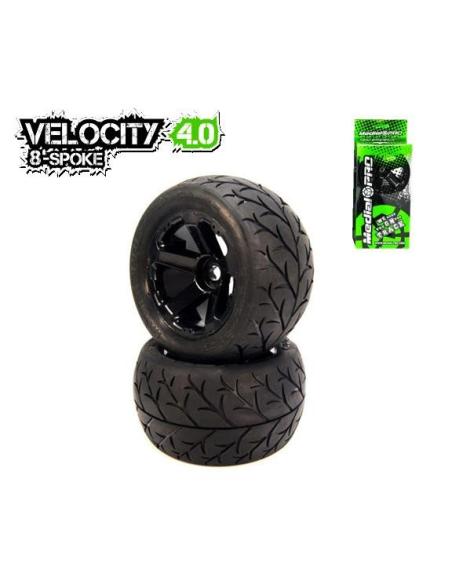 Neumáticos Medial PRO Velocity 4.0 XD Bully 4.0 Black Wheel 1/8. (2u)