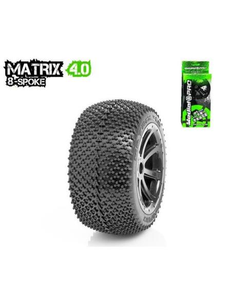 Neumáticos Medial PRO Matrix 4.0 XD Cyclon 4.0 Black Wheel 1/8. (2u)