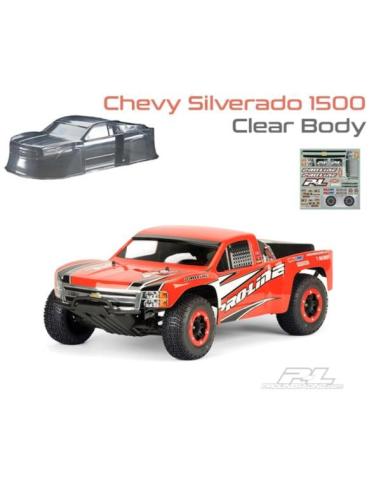 Chevy Silverado 1500 Clear Body for Slash and SC10