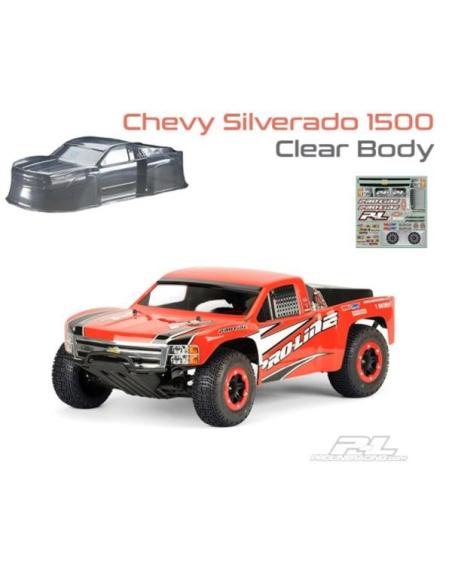 Chevy Silverado 1500 Clear Body for Slash and SC10