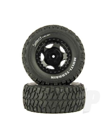 Tire and Wheel, Assembled, Black, Select Four 10SC (2)