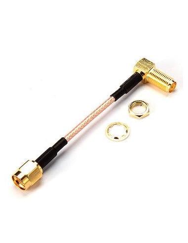 Alargo para antena con conector SMA Hembra y en "L" Macho (1u)