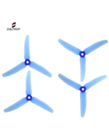 Hélice tripala DALPROP T5040 V2 - Azul transparente (4u)