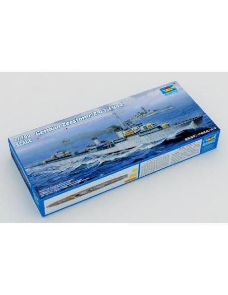 German Zerstorser Z-43, 1944  Trumpeter 1/700