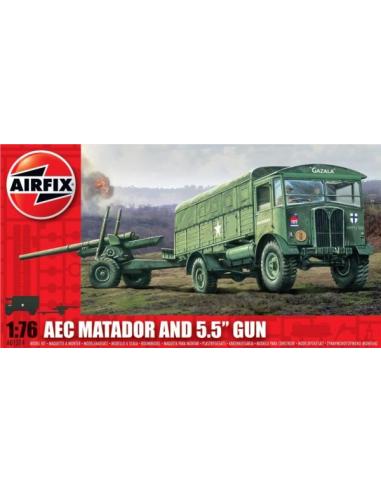 A01314 AEC Matador and 5.5 Gun Airfix