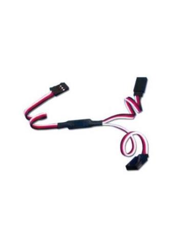 Alargo de servo en "Y" con conectr JR 30 cm Blanco
