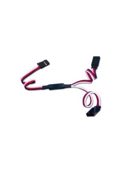 Alargo de servo en "Y" con conectr JR 30 cm Blanco