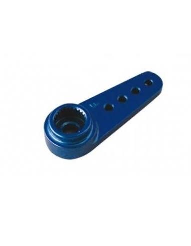 Cruceta servo  aluminio Futaba en Azul.