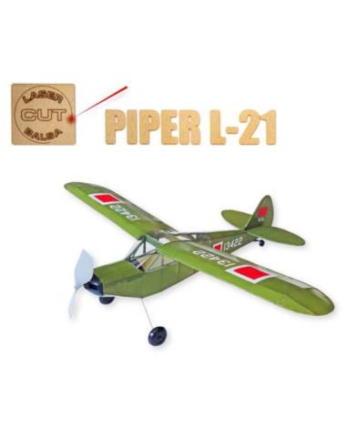 Piper L-21 - Maqueta madera para lanzar con goma.