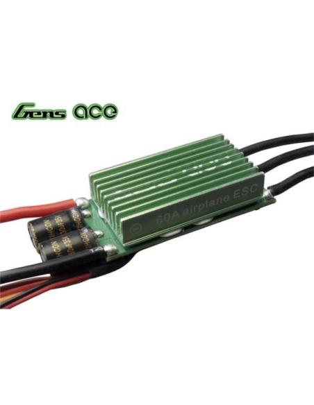 Variador GensAce de 60A para helicóptero o avión.