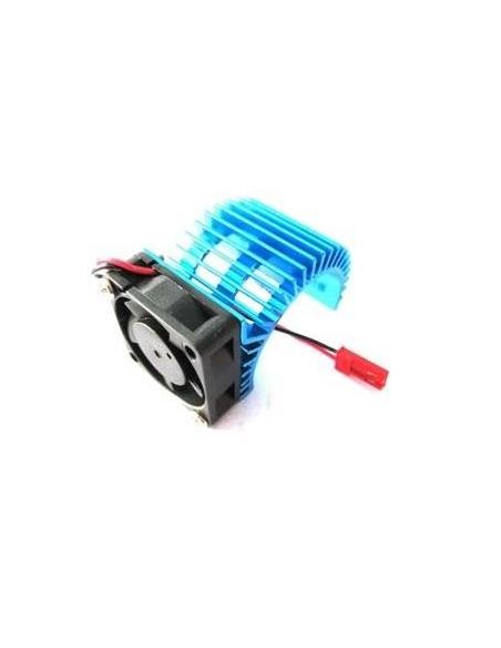 Refrigerador aluminio para motores 540 con ventilador (Azul)