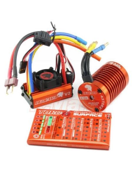 Combo LEOPARD 60A 1/10 BRUSHLESS 9.0R 4370KV