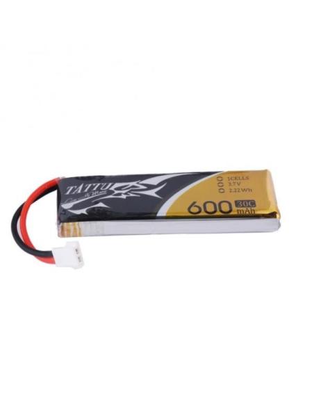 Batería LiPo Tattu 600mAh 3.7V 30C 1S (Molex conector)