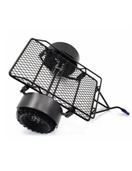 Metal Leaf Spring Hitch Mount Trailer For Crawler 1/10