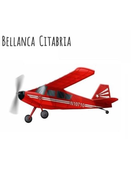 Bellanca Citabria - Maqueta madera para lanzar con goma.