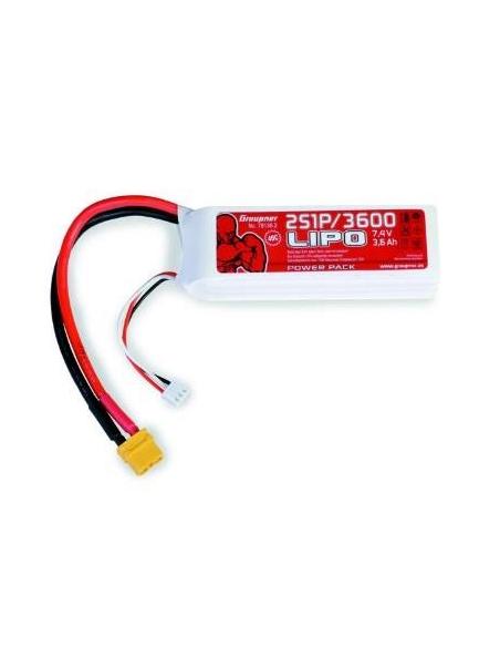 Batería LiPo Graupner 3600mah 7.4v 40C