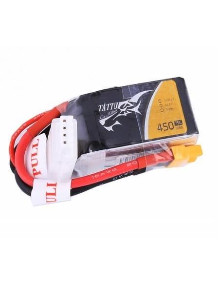 Batería LiPo GENSAce Tattu 450 mAh 14,8V 75C