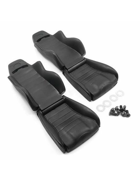 Hard Plastic Seats 2pcs For 1/10 Crawler Black